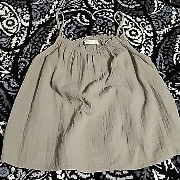 Sage green loose tank - Picture 3 of 3